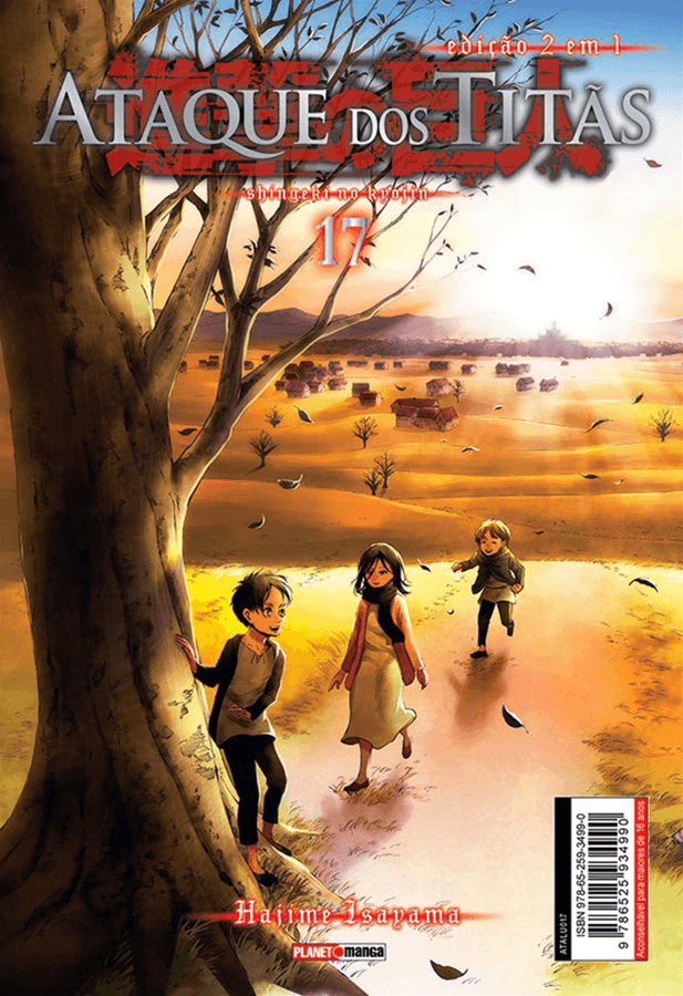 Capa do Ataque Dos Titãs (2 Em 1) - Vol. 17