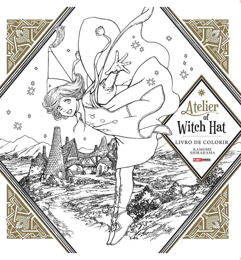 Capa do Atelier Of Witch Hat - Livro De Colorir - Vol. 1