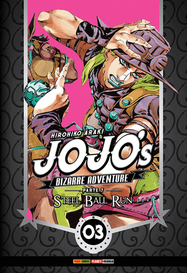 Capa do Jojo's Bizarre Adventure - Parte 7 - Steel Ball Run - Vol. 3