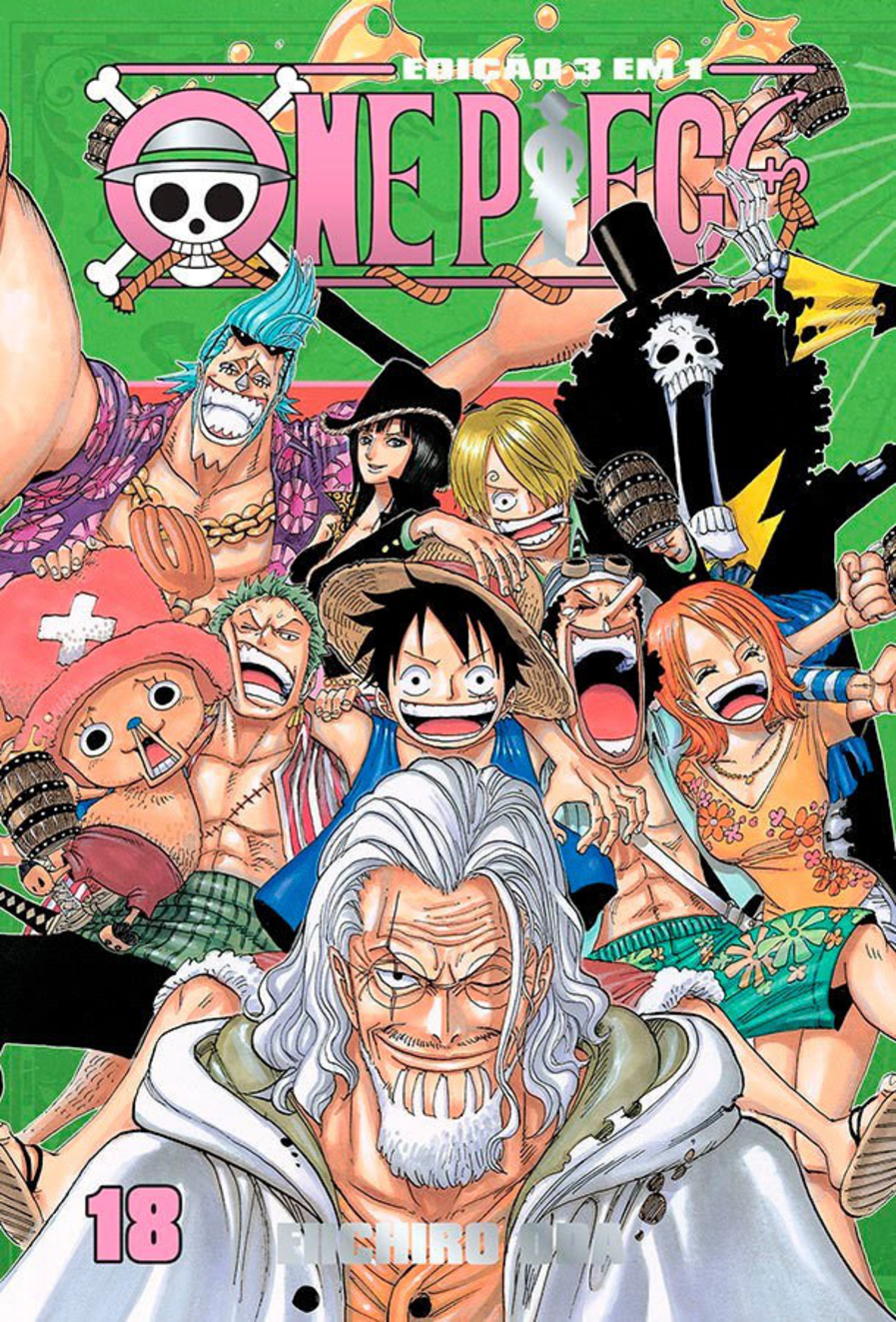 Capa do One Piece 3 Em 1 - Vol. 18