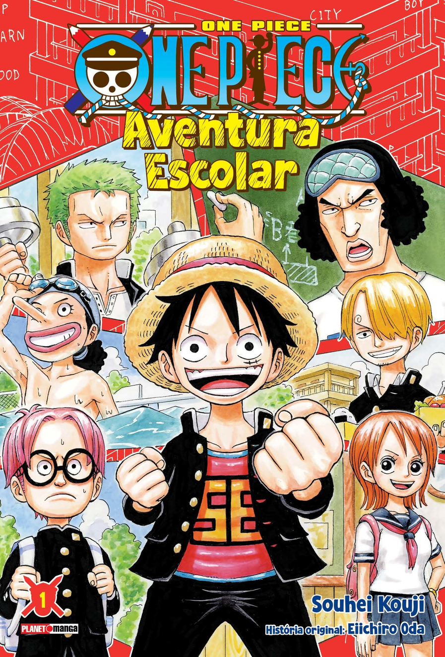 Capa do One Piece: Aventura Escolar - Vol. 1