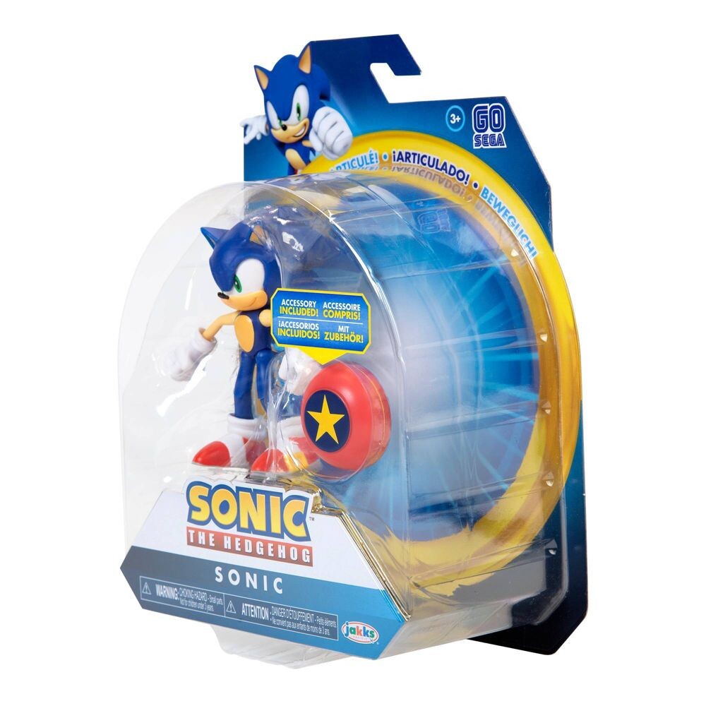 Imagem Sonic the Hedgehog - Sonic 4-Inch Articulated Figure  (Wave 1) (Jakks Pacific)