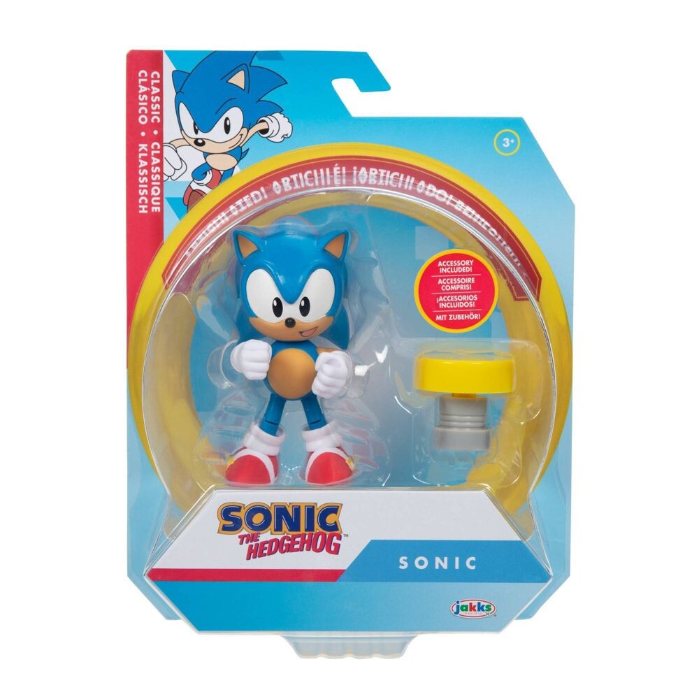 Imagem Sonic the Hedgehog - Sonic 4-Inch Articulated Figure  (Wave 10) (Jakks Pacific)