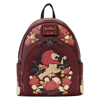 Imagem do Harry Potter Gryffindor House Floral Tattoo Mini Backpack 0 0.00