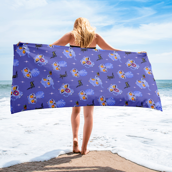 Imagem do KPop Demon Hunters Derpy Tiger and Sussie Magpie Beach Towel 0 0.00