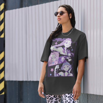 Imagem do KPop Demon Hunters HUNTR/X  Black Faded Tee 0 0.00