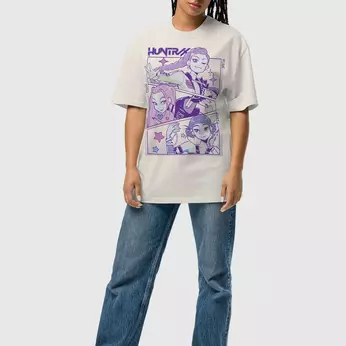 Imagem do KPop Demon Hunters HUNTR/X White Faded Tee 0 0.00