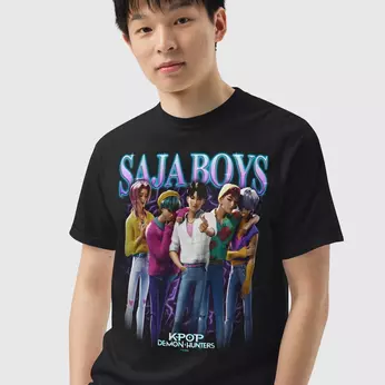 Imagem do KPop Demon Hunters Saja Boys Heartthrob Tee 0 0.00
