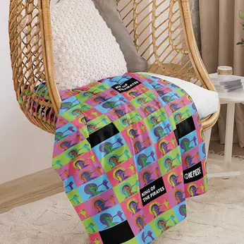 Imagem do One Piece Luffy King of Pirates Sherpa Blanket 0 0.00