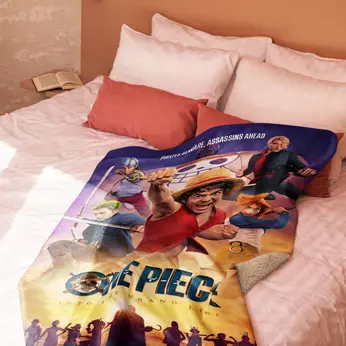 Imagem do One Piece Pirates Beware Sherpa Blanket 0 0.00
