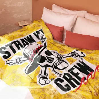 Imagem do One Piece Straw Hat Crew Luffy Sherpa Blanket 0 0.00