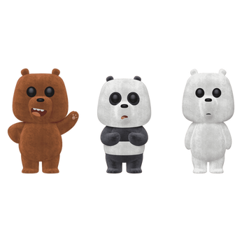 Imagem do Pop! Grizz, Panda, & Ice Bear - 3 Pack (Flocked) 3 0.00
