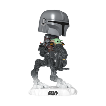 Imagem do Pop! Rides Deluxe The Mandalorian with Grogu in Imperial Remnant AT-RT 837 6.90
