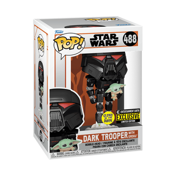 Imagem do POP Star Wars: Mandalorian - Dark Trooper w/Child(GW) (EE) 488 0.00