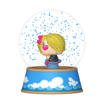 Imagem do Sanji Mini Glitter Globe 0 2.20