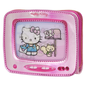 Imagem do Sanrio Exclusive Hello Kitty Vintage TV Lenticular Zip Around Wallet 0 0.00