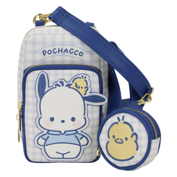 Imagem do Sanrio Pochacco Gingham Cell Phone Crossbody Bag with Coin Bag 0 4